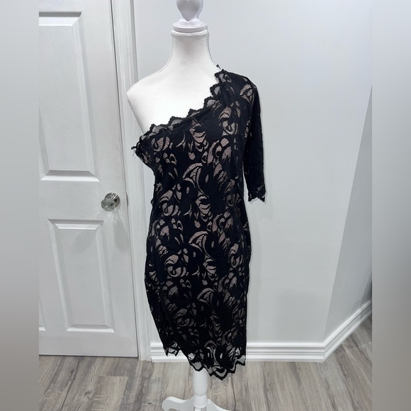 H&M black dress, one shoulder - Picture 1 of 5